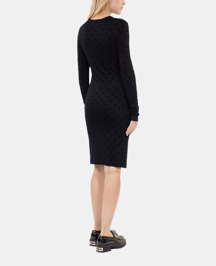 The Kooples F BLACK black short jersey dress