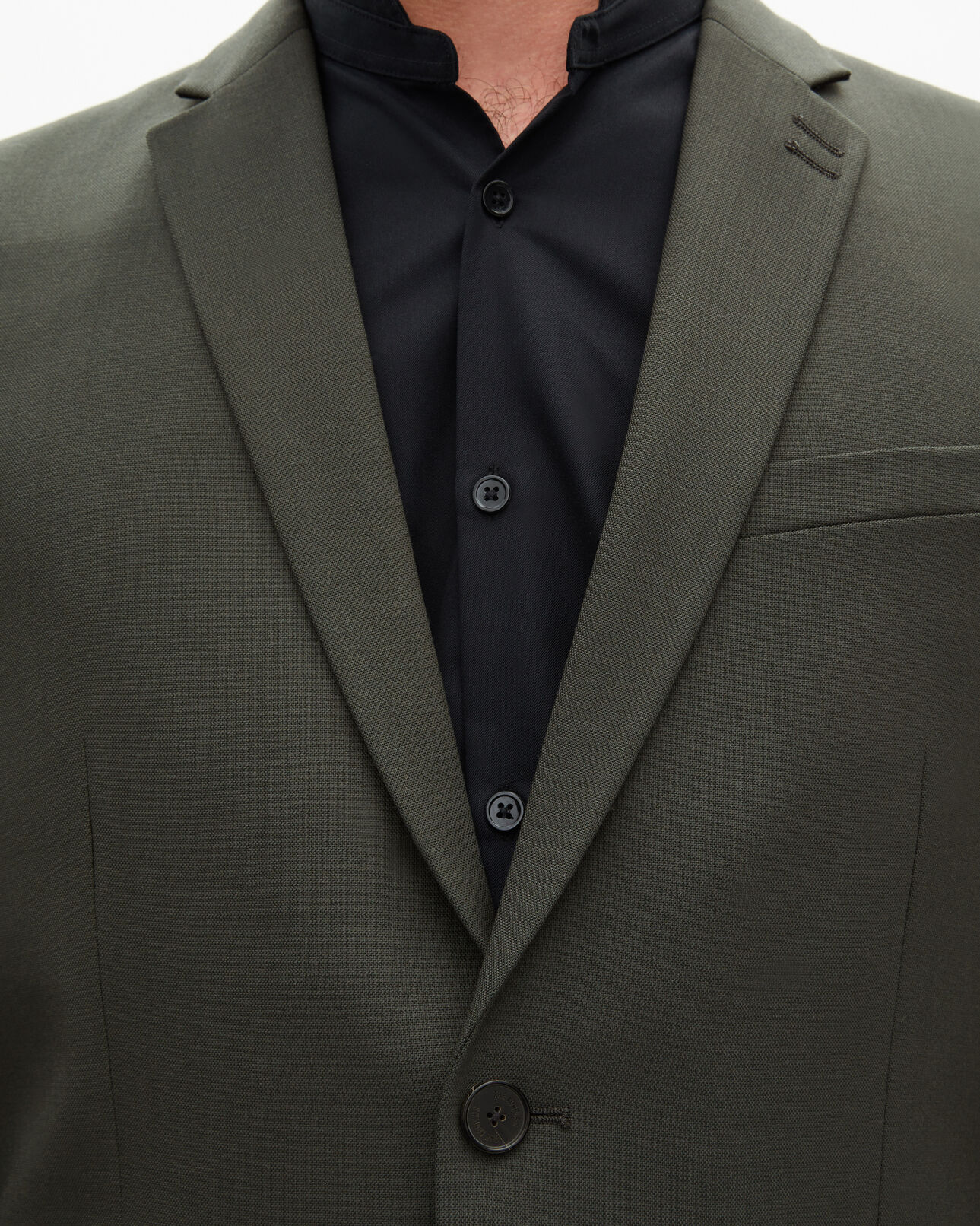The Kooples MEN KAKI khaki wool suit fitted jacket