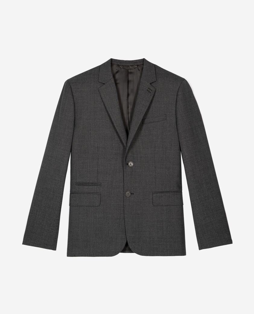 The Kooples MEN GREY grey wool suit jacket