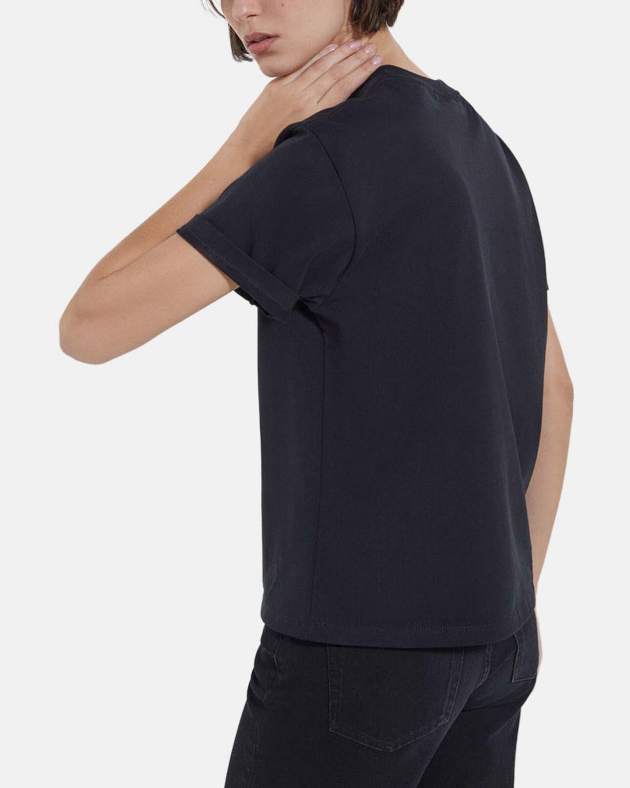 The Kooples FEMME BLACK t-shirt the kooples motel