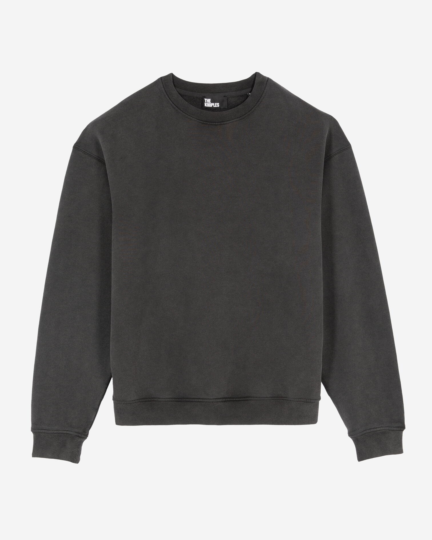 Sweatshirt à serigraphie noir, BLACK WASHED, hi-res image number null