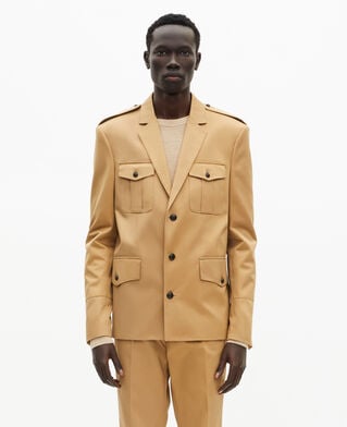 The Kooples MEN CAMEL camel cotton jacket