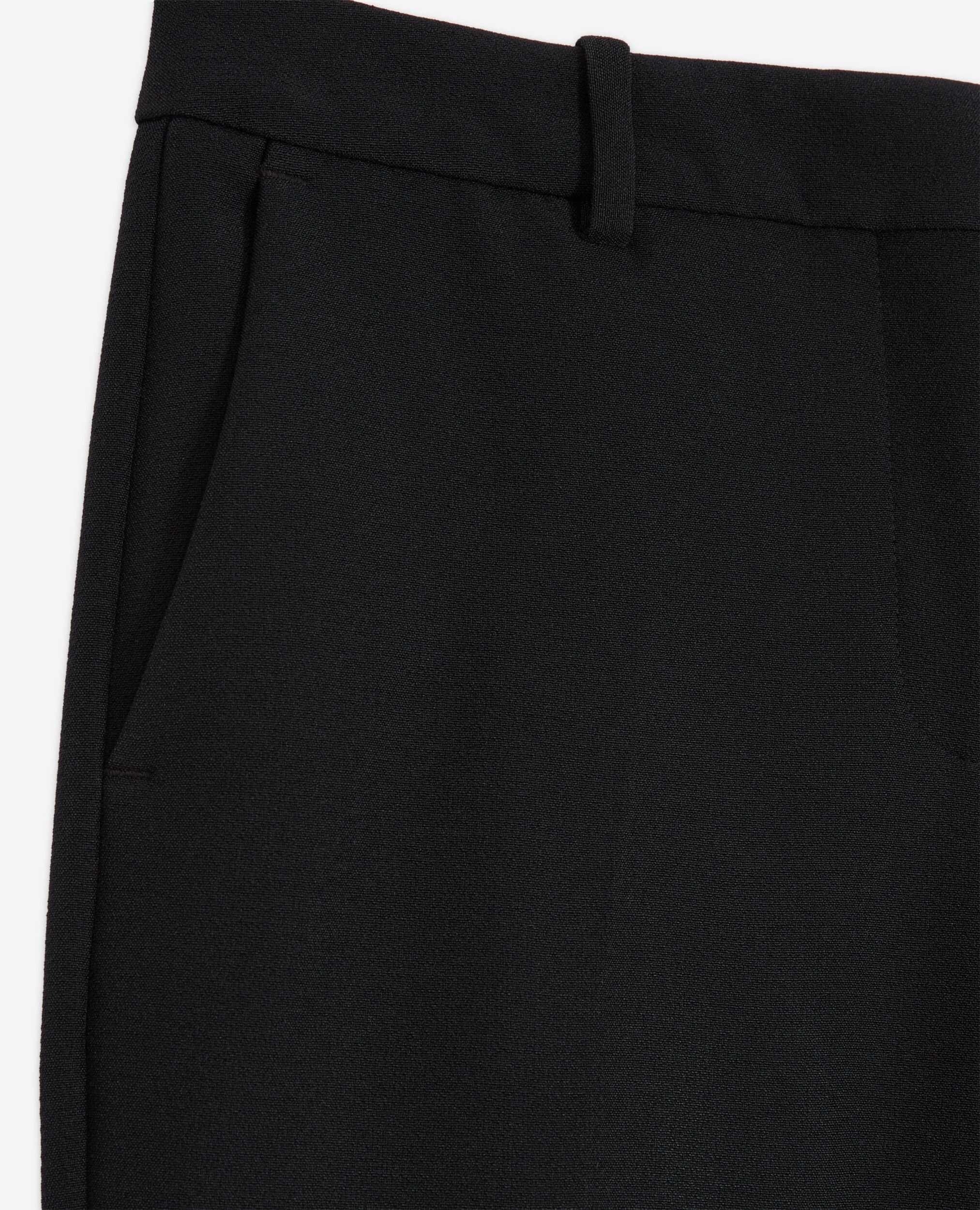 Pantalón de traje de crepé negro, BLACK, hi-res image number null
