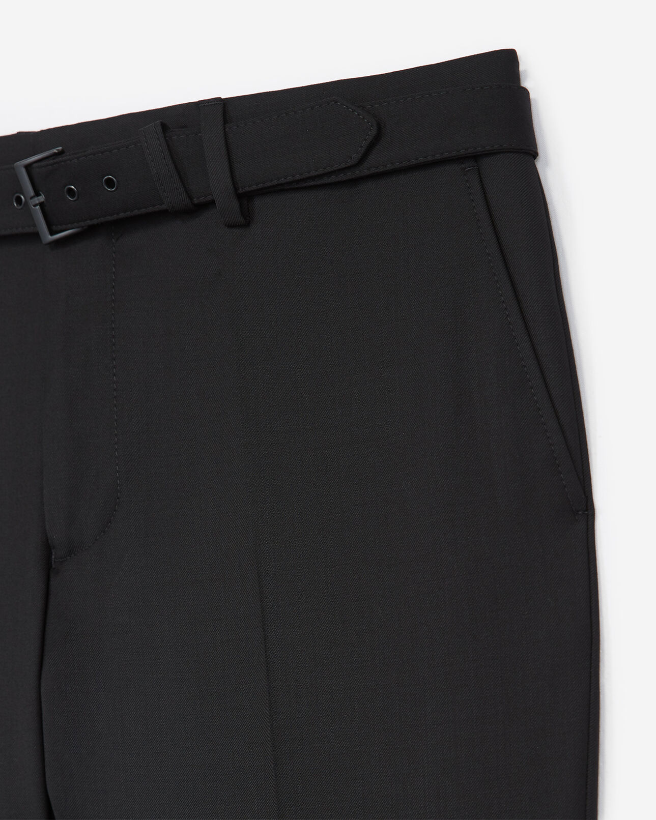 The Kooples HOMME BLACK pantalon de costume super 100's