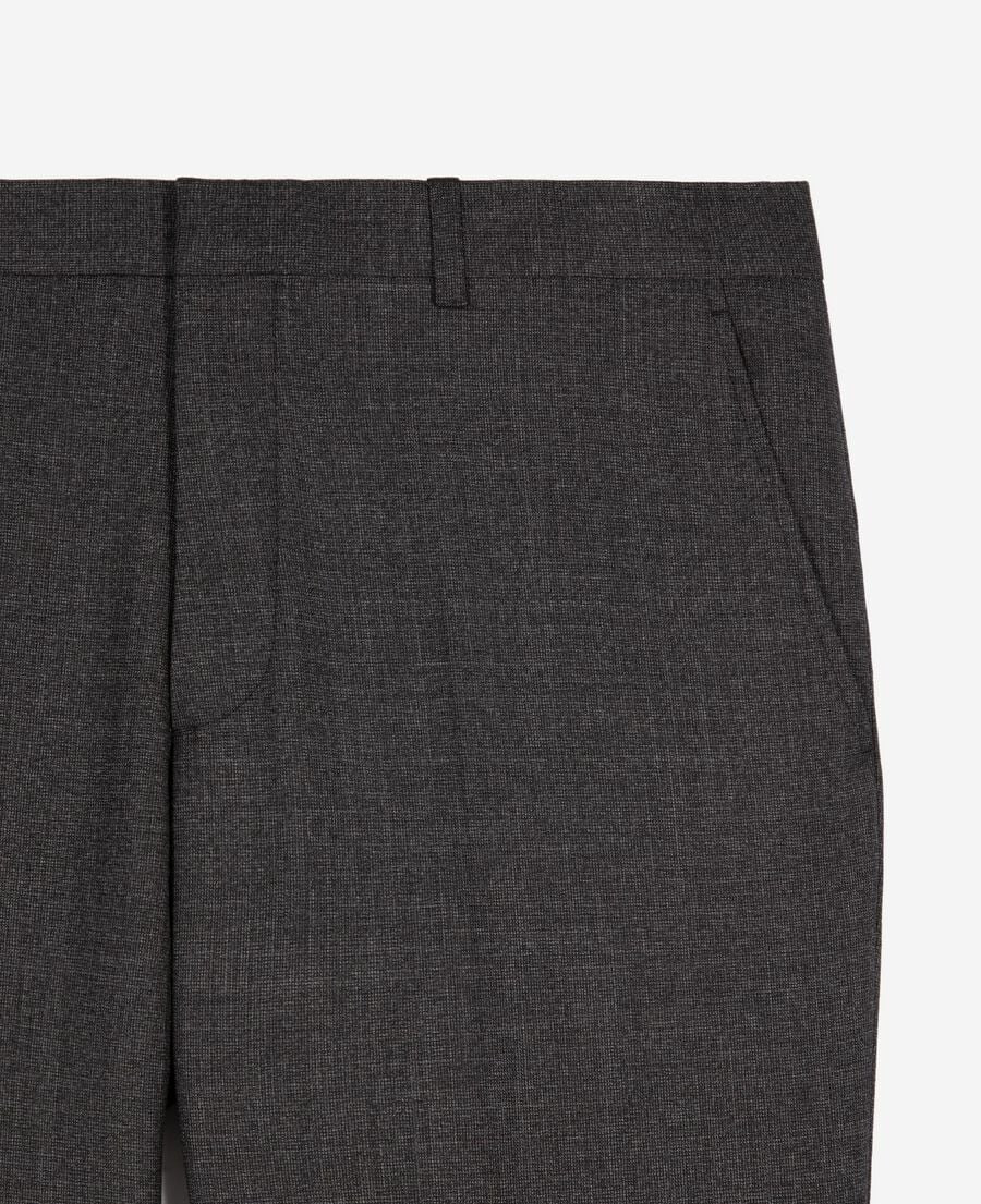 The Kooples HERREN GREY graue gerade anzughose aus wolle