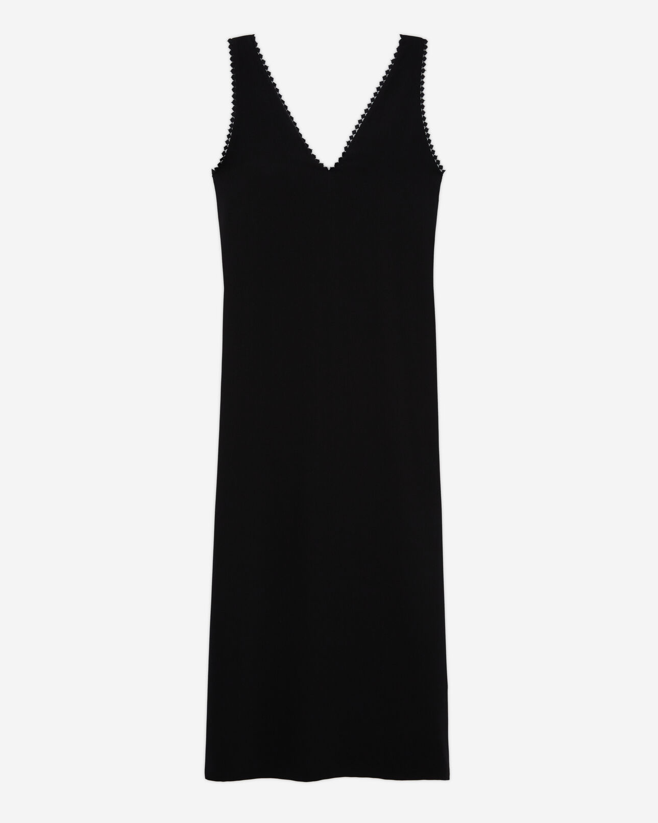 The Kooples MUJER BLACK vestido largo negro