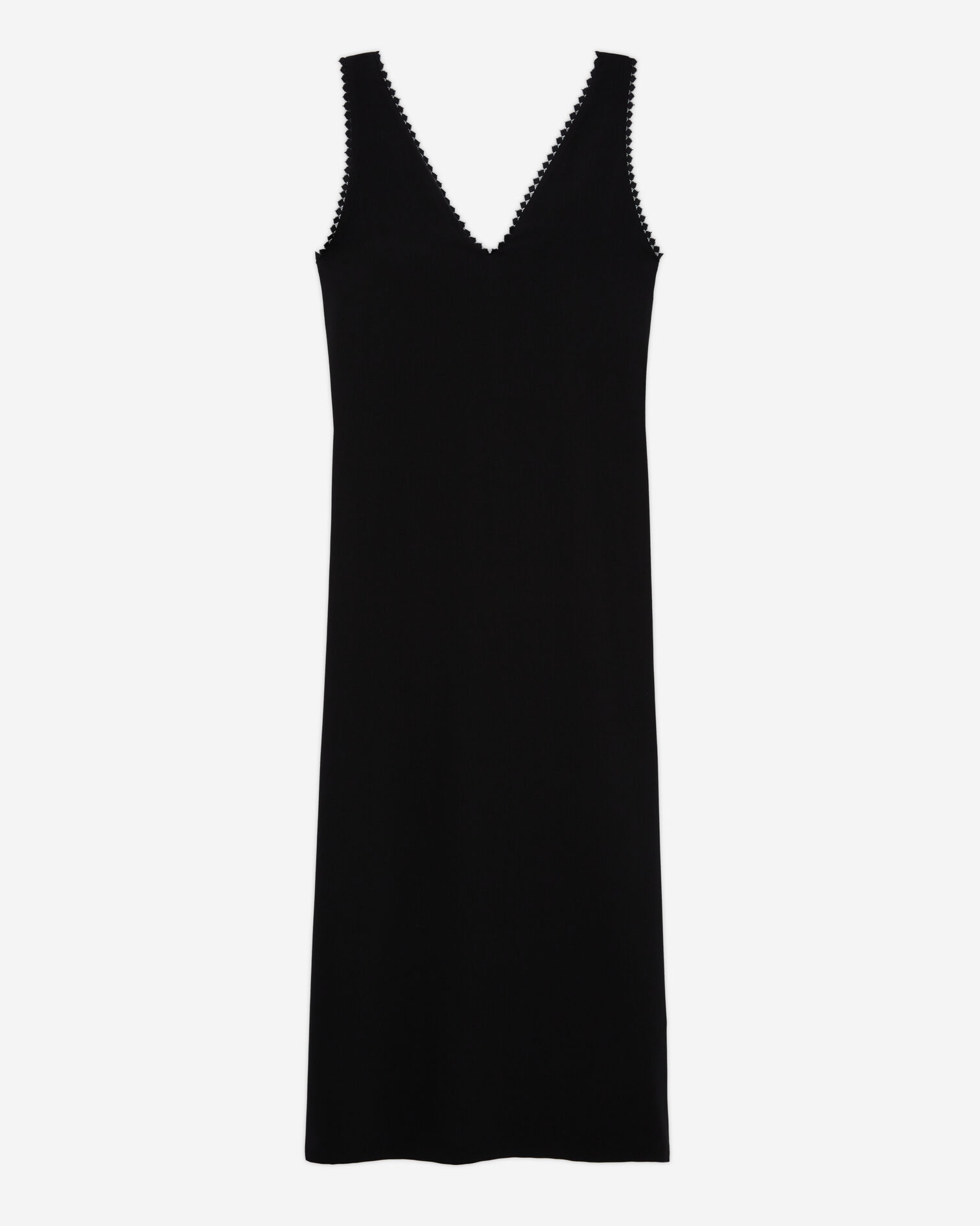 Vestido largo negro, BLACK, hi-res image number null