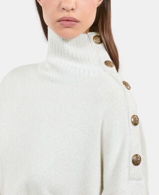 The Kooples FEMME ECRU pull en laine et cachemire écru