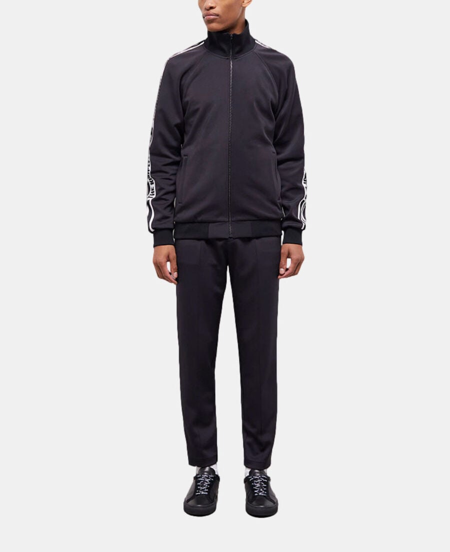 The Kooples HOMME BLACK blouson à logo noir