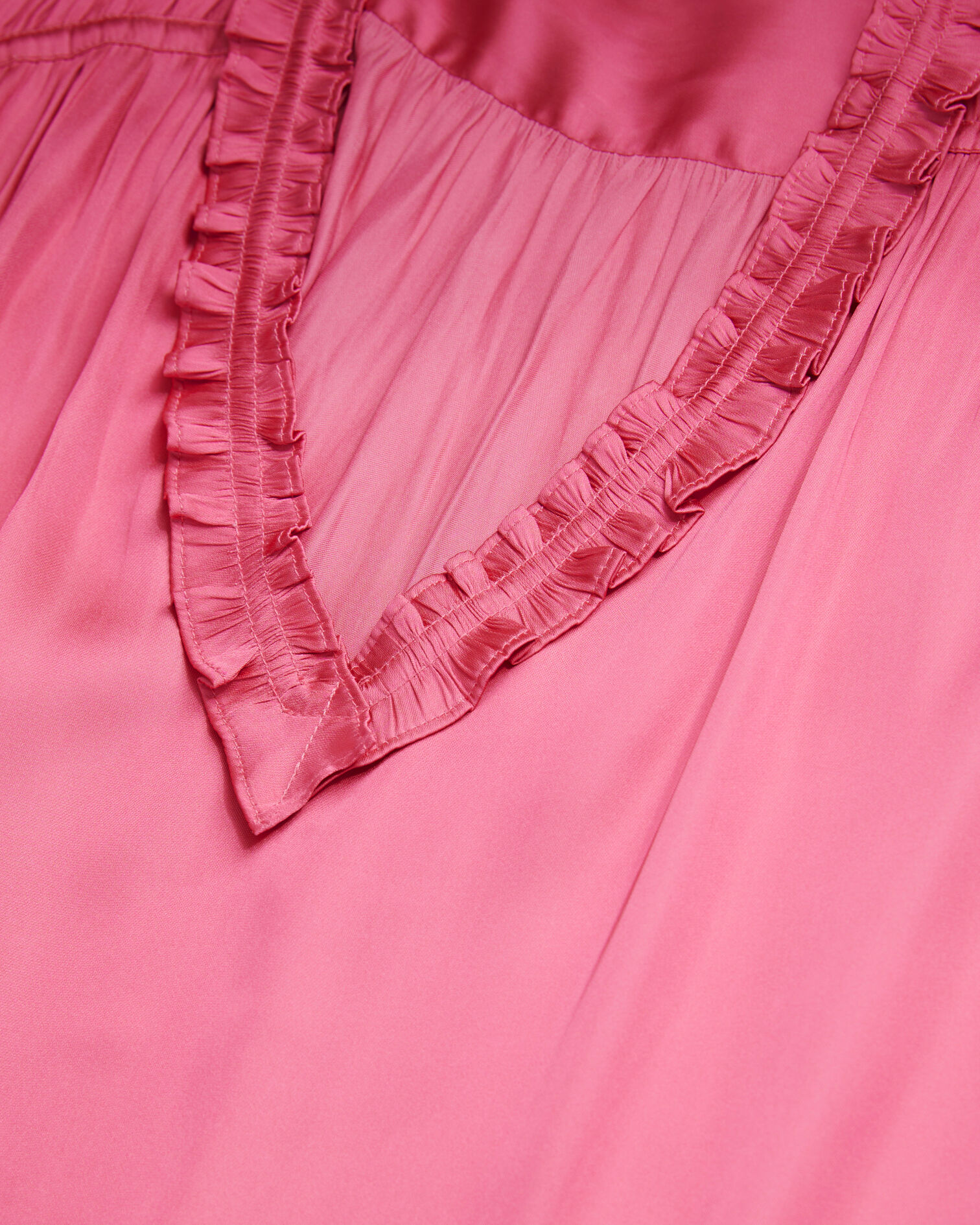 Pink top with shirring, PINK, hi-res image number null