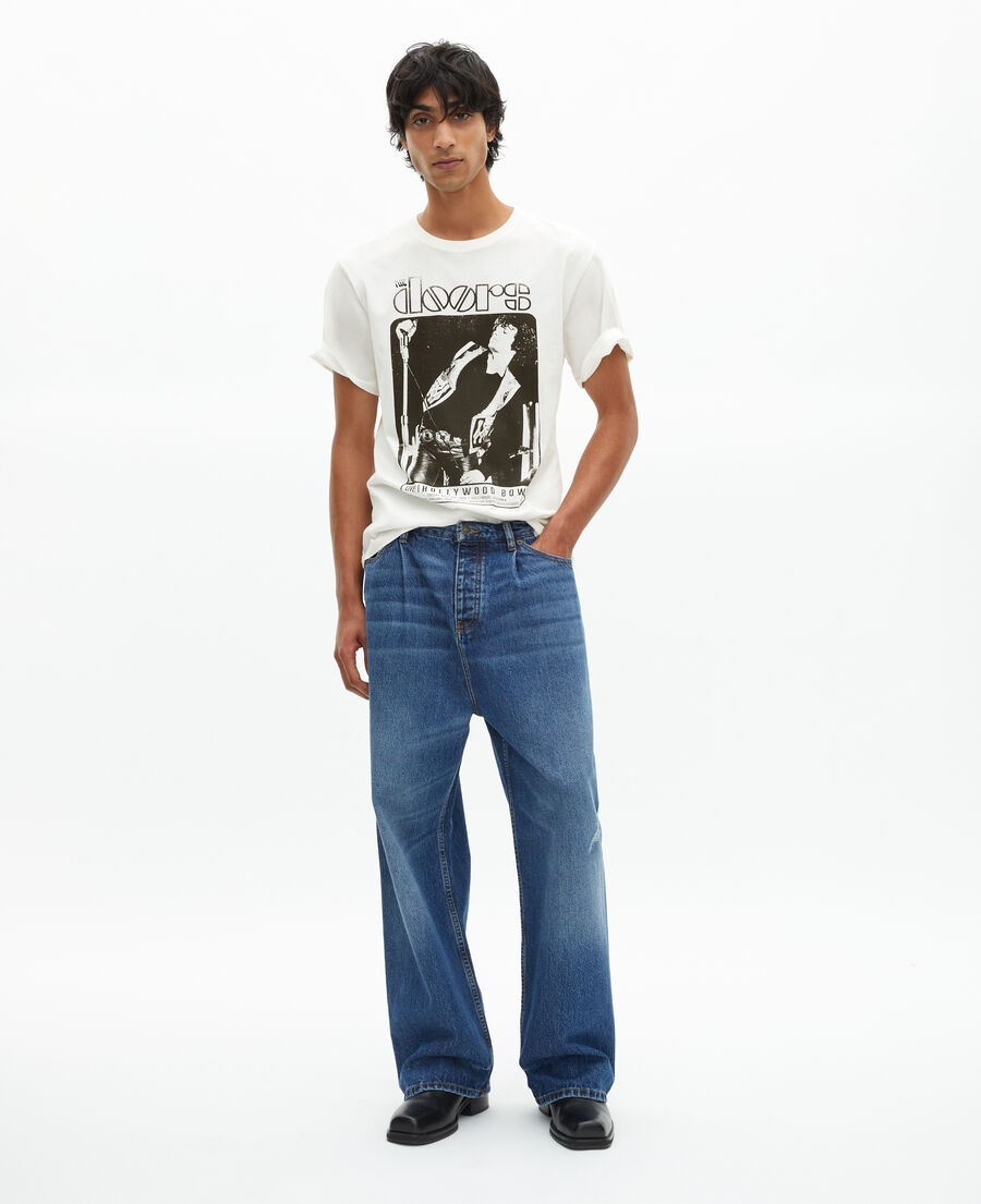 The Kooples MIXED ECRU mixed t-shirt the doors x the kooples ecru