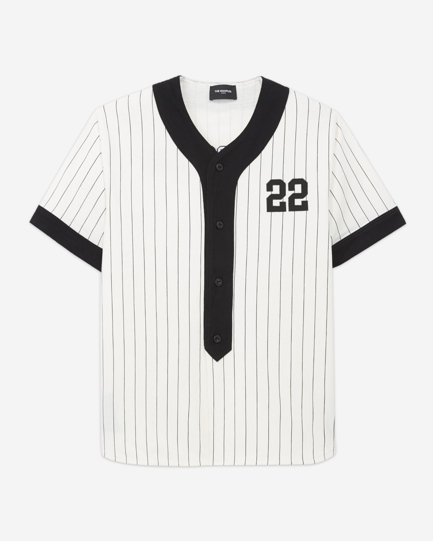 Striped baseball T-shirt, ECRU, hi-res image number null