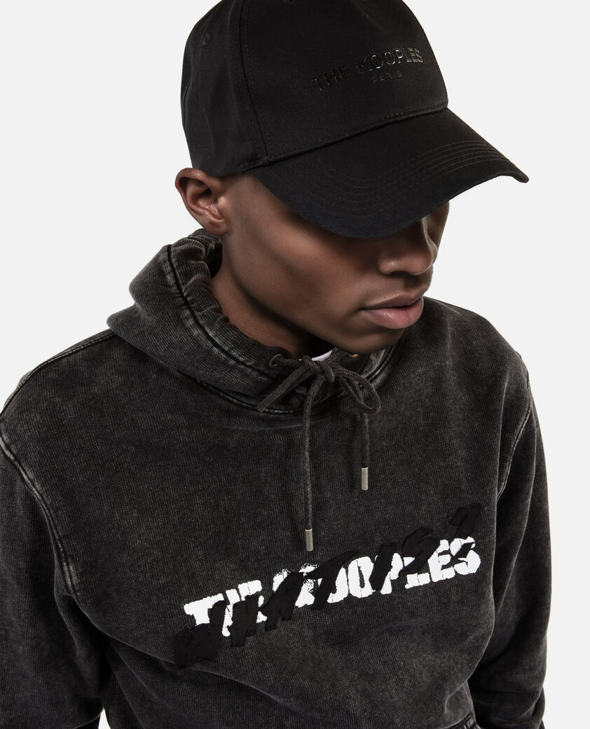 The Kooples MEN BLACK logo black cap