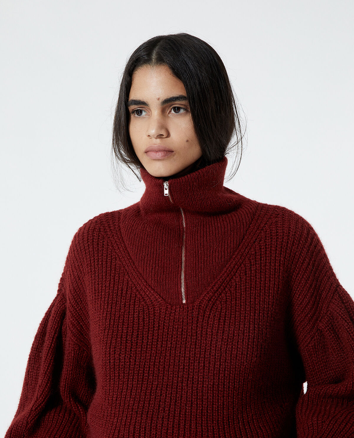 Pull camionneur zippé femme shop