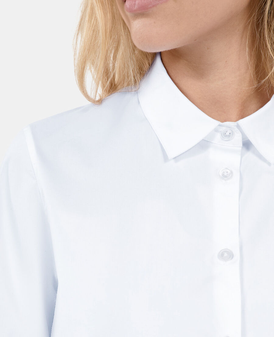 The Kooples DAMEN WHITE wei&szlig;es hemd aus popeline