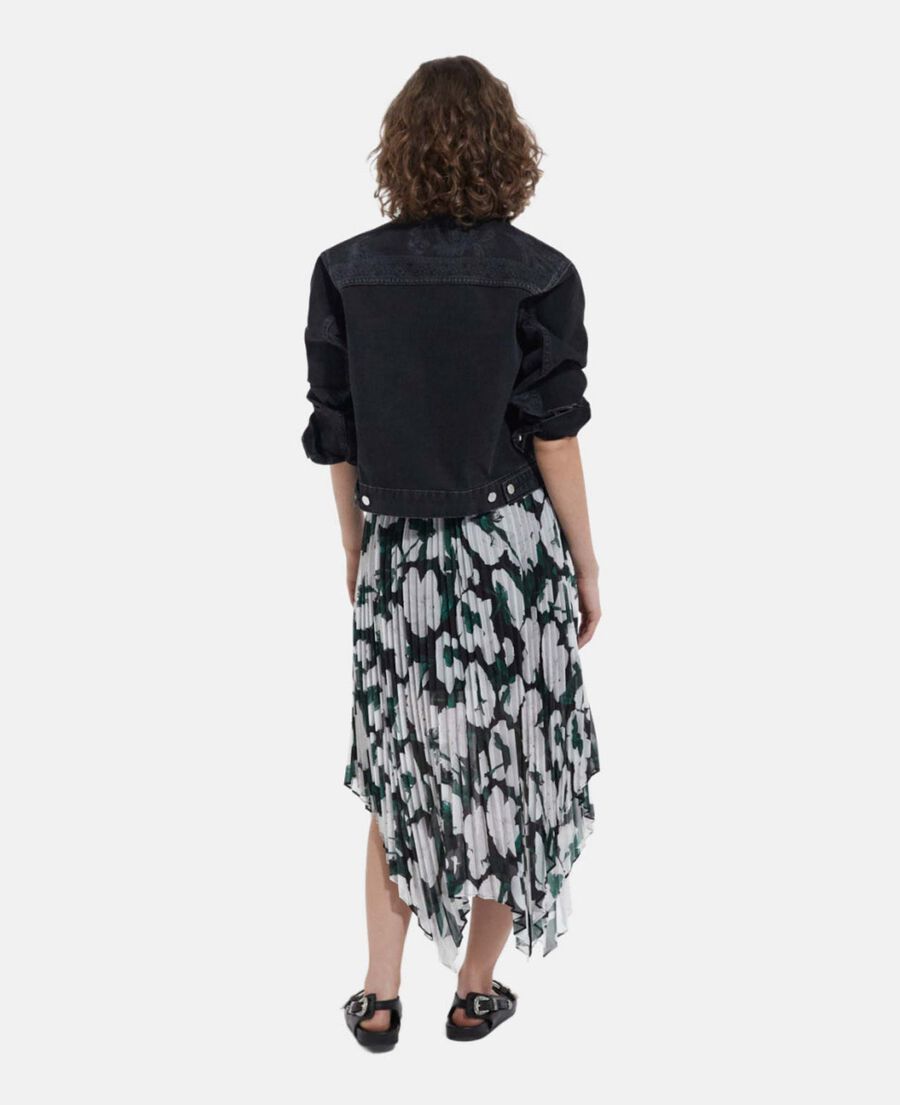 long printed skirt