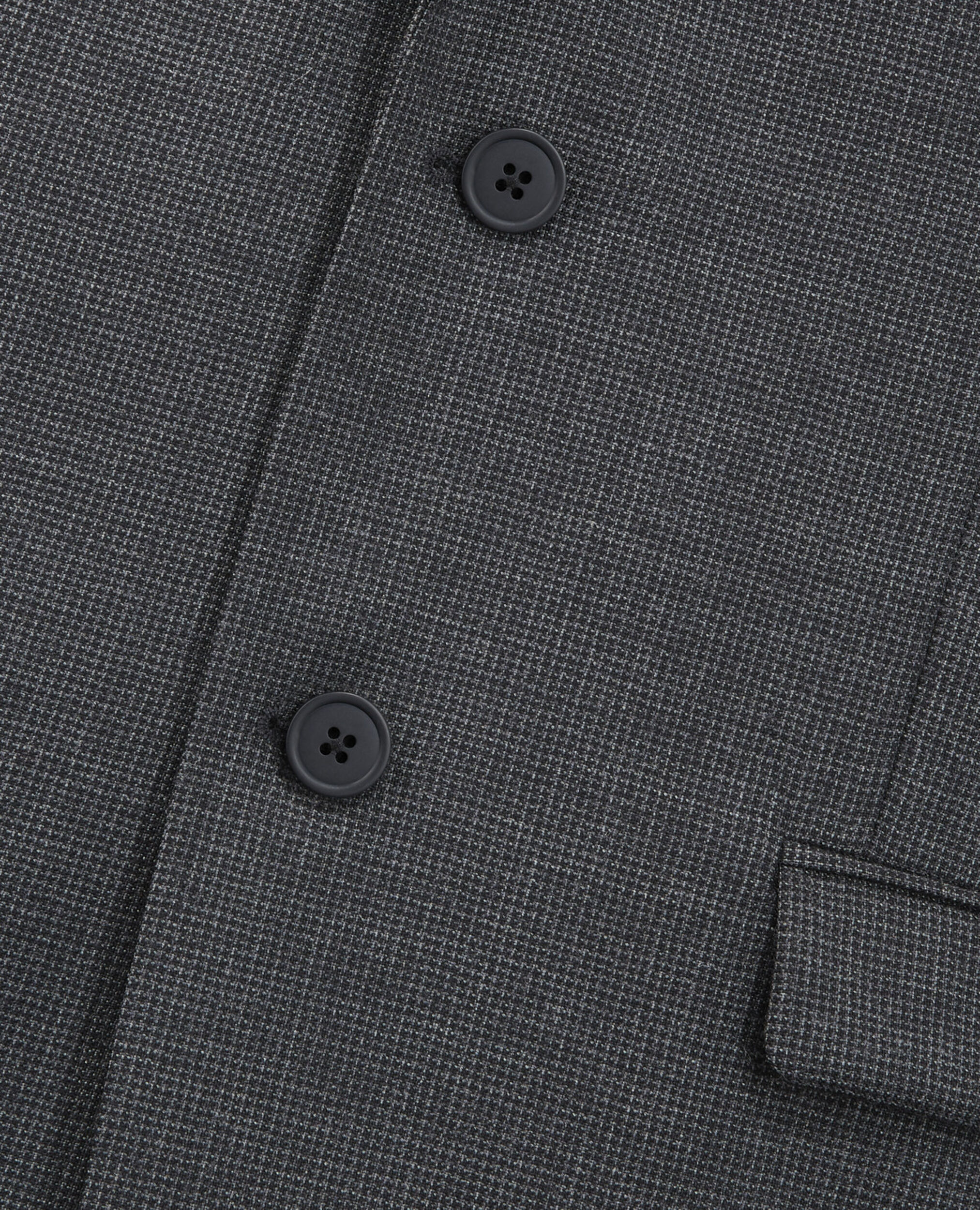 Jacke schwarz und grau mit Mikrokaro-Muster, DARK GREY, hi-res image number null