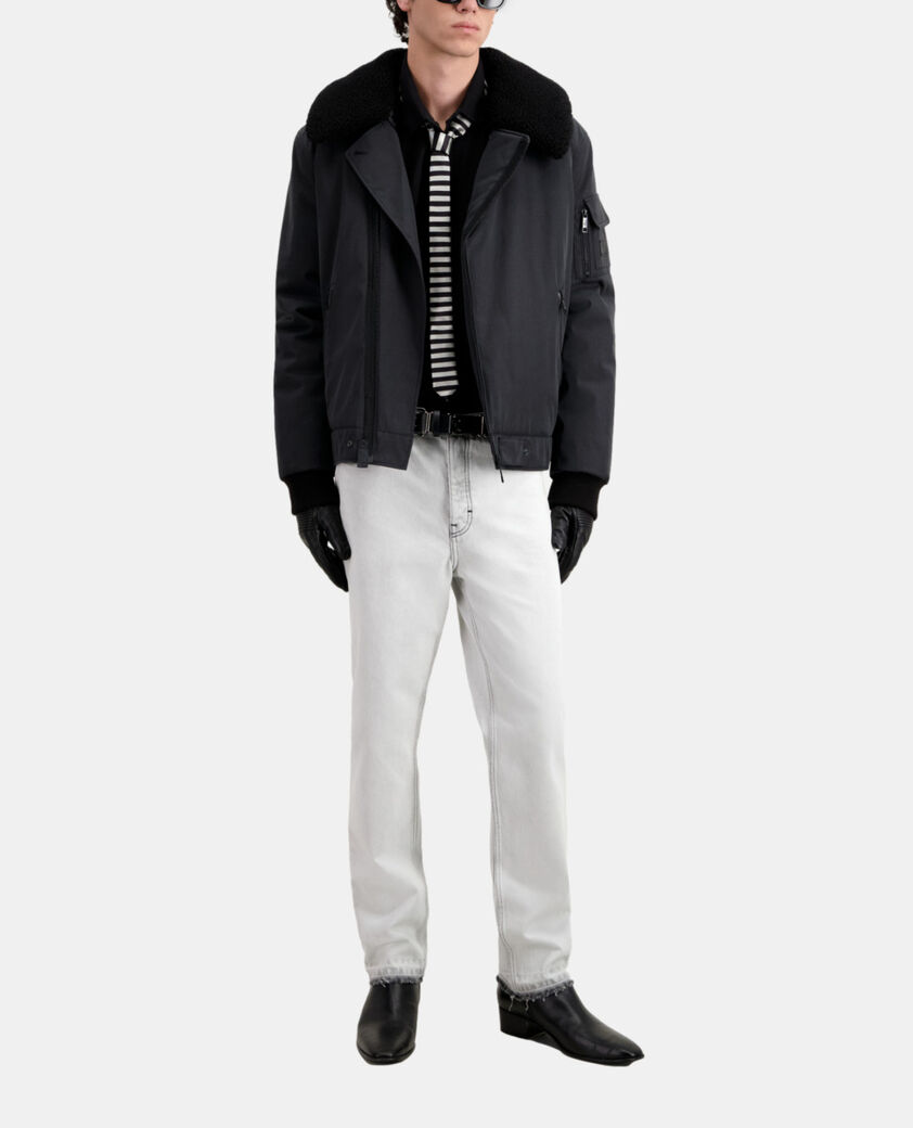 The Kooples HERREN BLACK schwarze bomberjacke