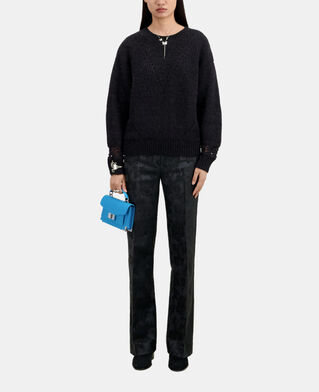 The Kooples WOMEN BLACK black wool-blend sweater