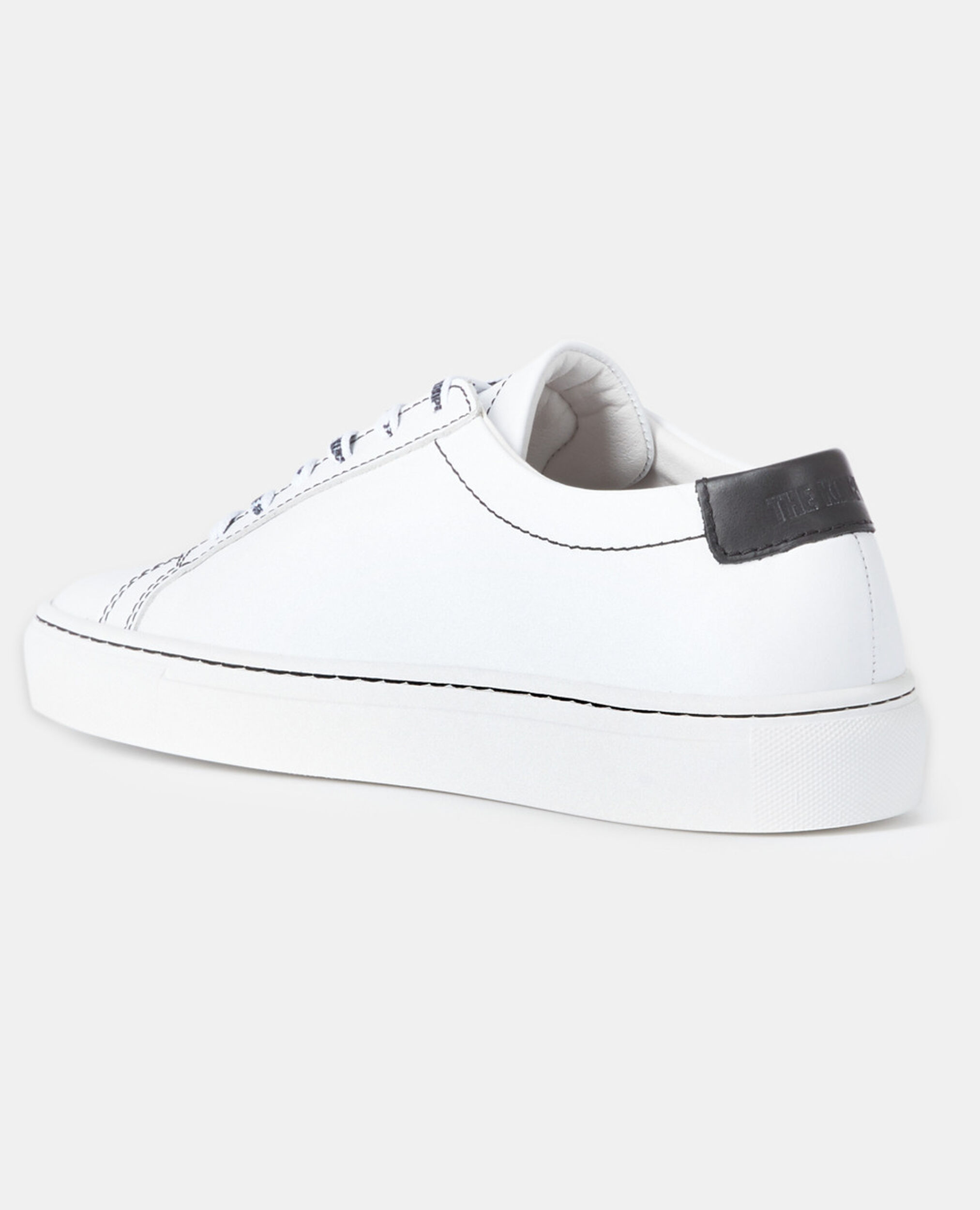 Leder-Turnschuhe in Weiß, WHITE, hi-res image number null