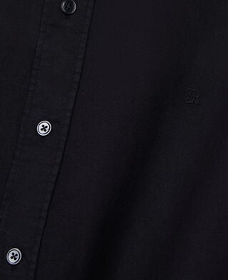 The Kooples MEN BLACK black cotton and linen shirt