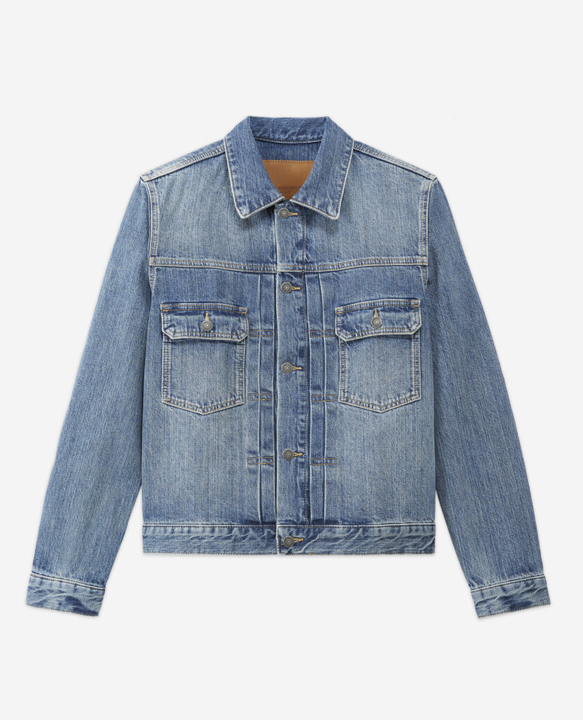 The Kooples HOMME BLUE WASHED veste en jean
