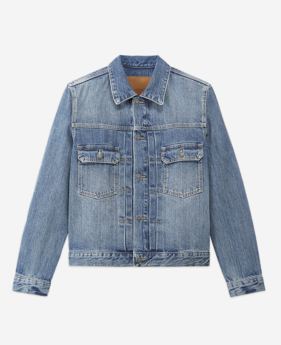 The Kooples HOMME BLUE WASHED veste en jean