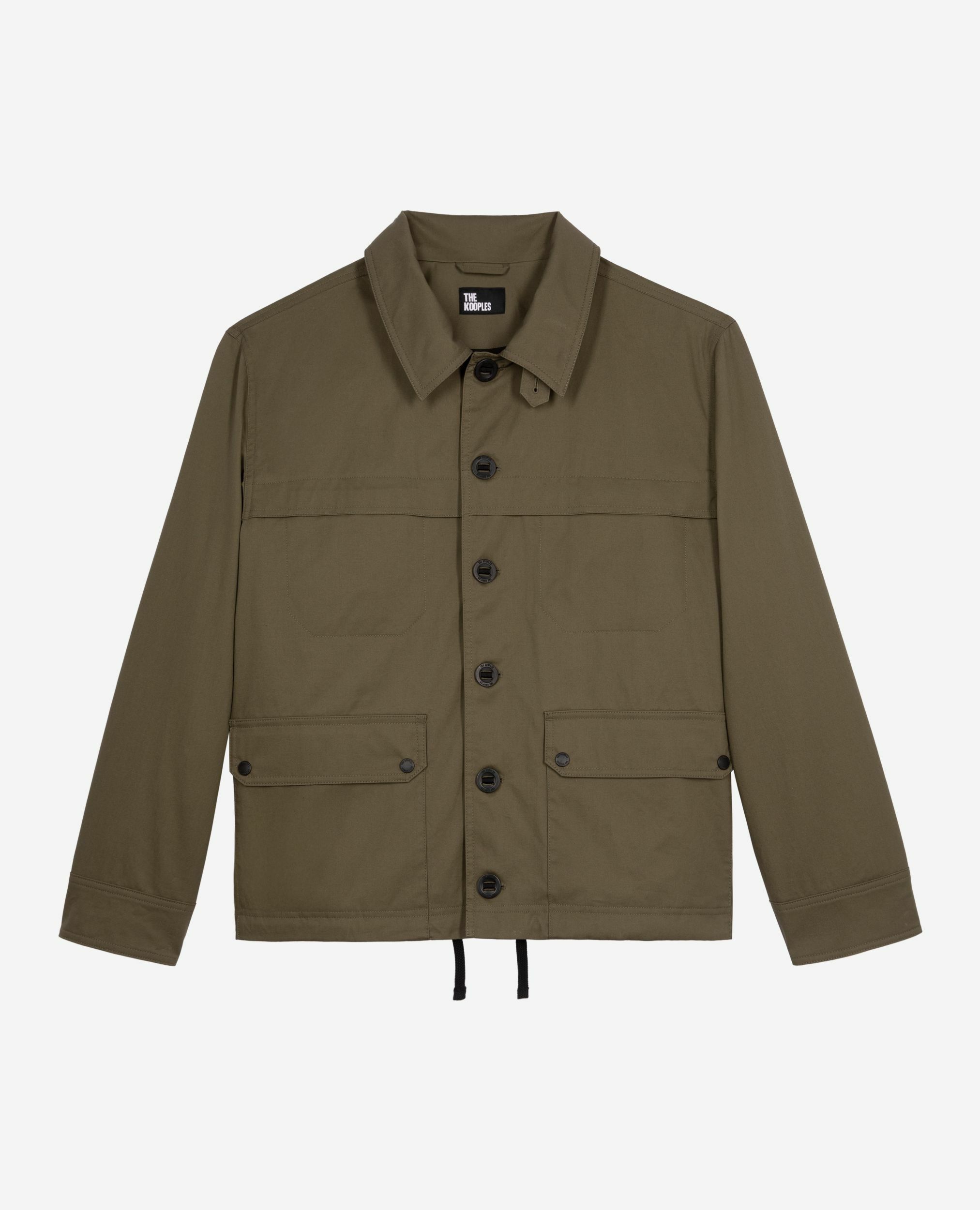 Khaki short hooded parka, KAKI, hi-res image number null
