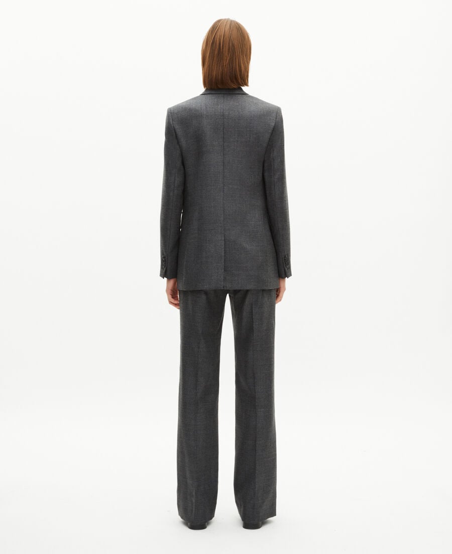 The Kooples DAMEN BLACK dunkelgraue schneiderjacke