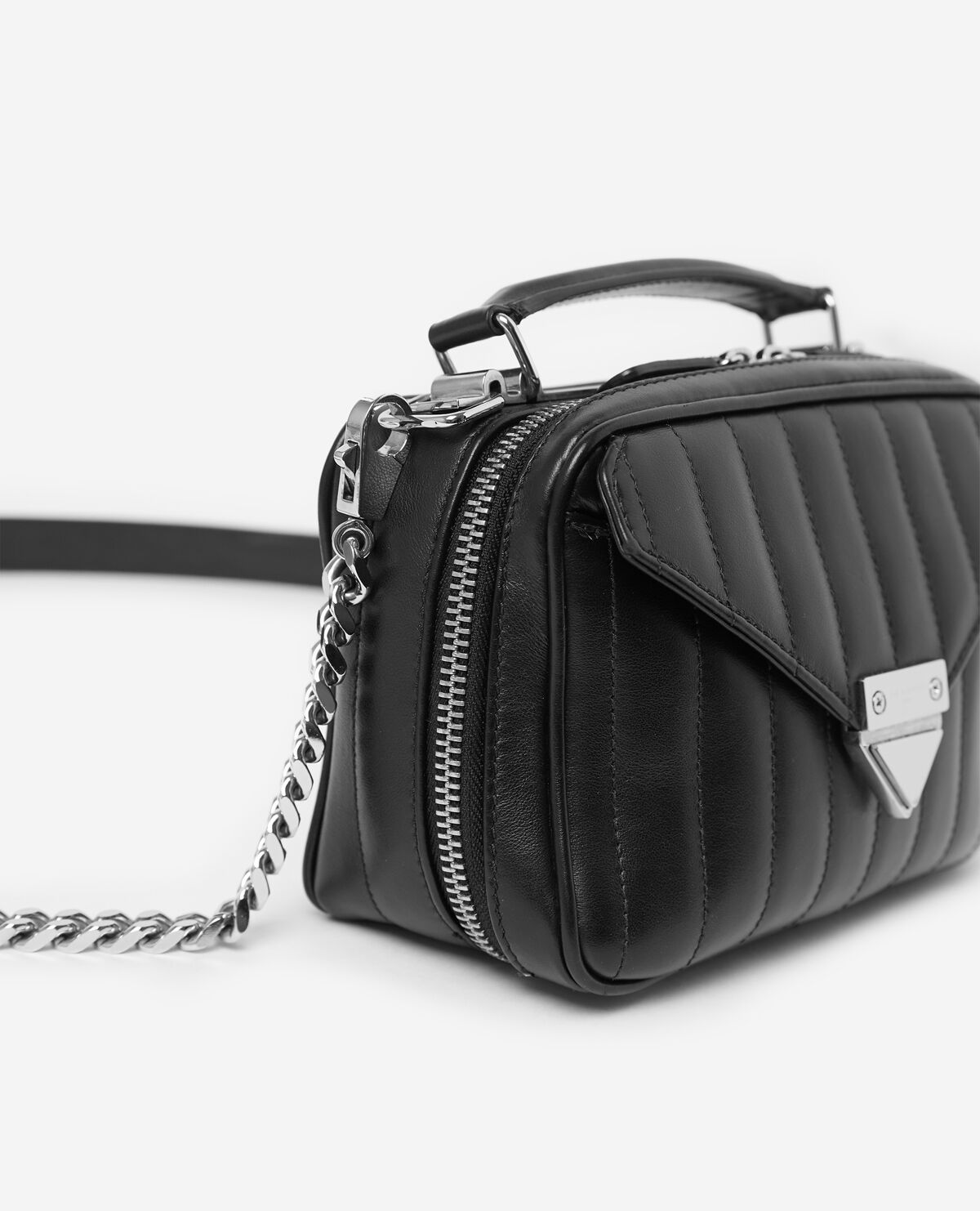 Small Emily bag in black textured leather The Kooples: this season's star  piece! Available now on our website!