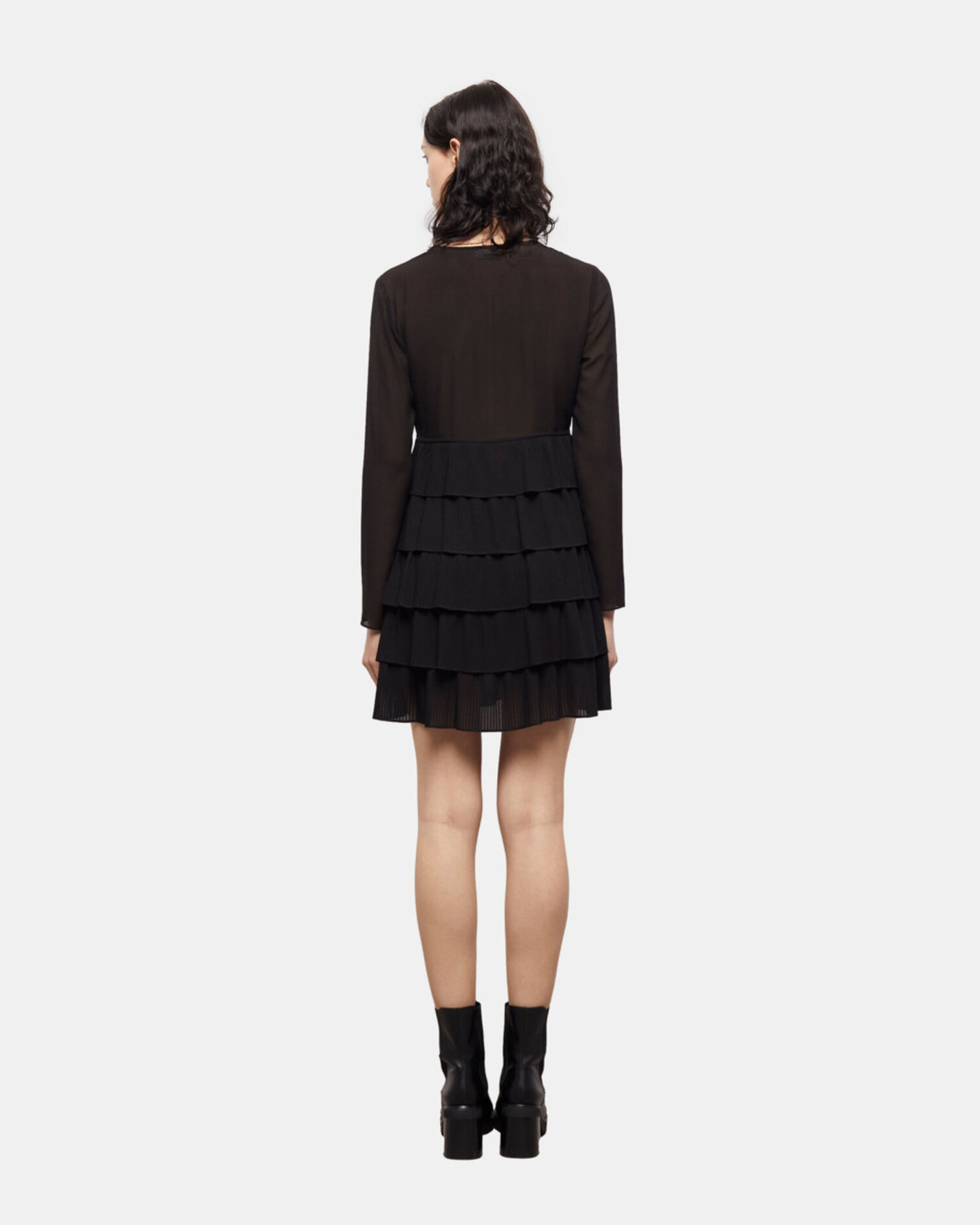 Robe courte noire, BLACK, hi-res image number null