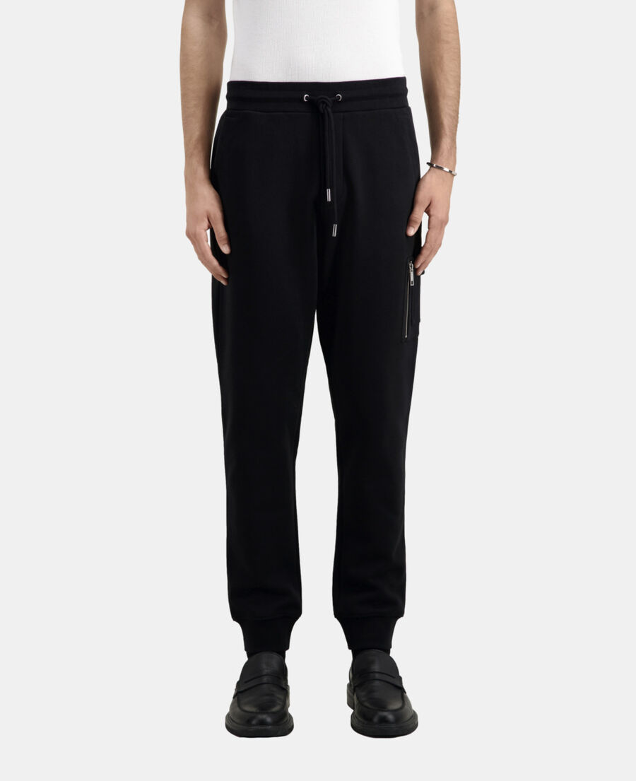 black tracksuit trousers