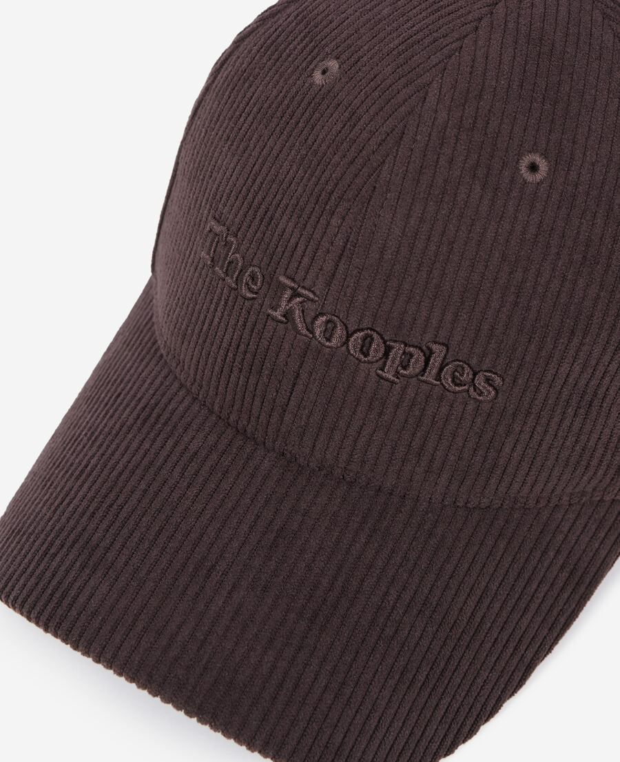 The Kooples F BROWN brown corduroy cap