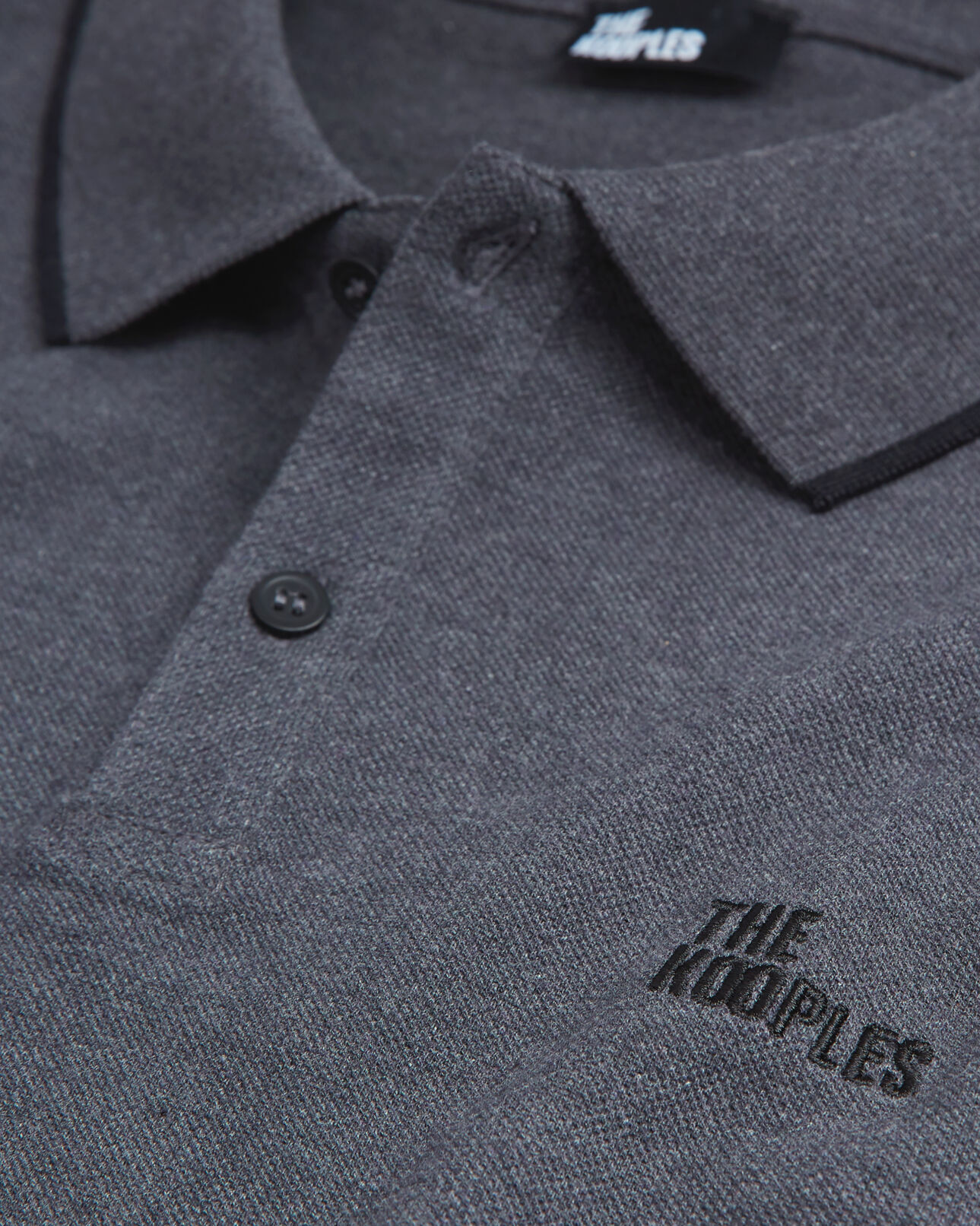 The Kooples HERREN ANTHRACITE MELANGE poloshirt grau