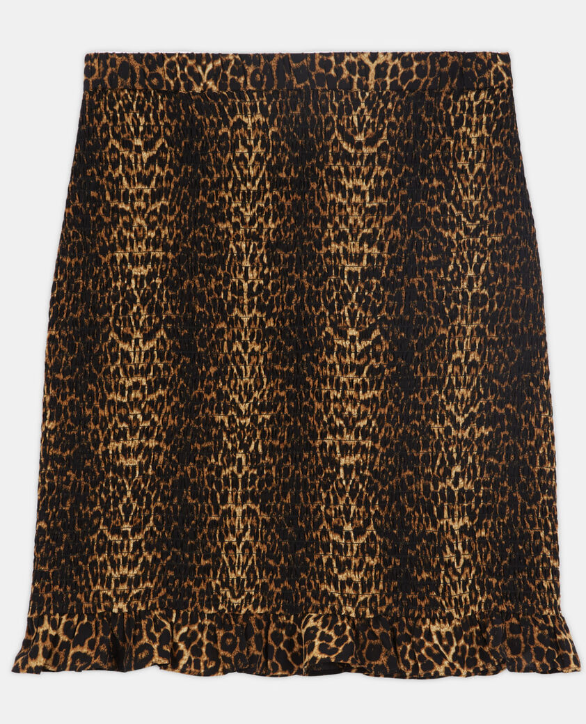 The Kooples FEMME LEOPARD jupe courte léopard