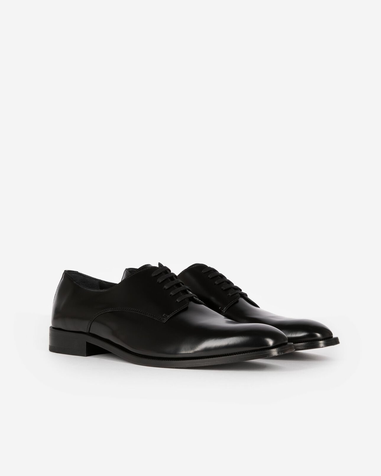 The Kooples HOMME BLACK derbies en cuir noir