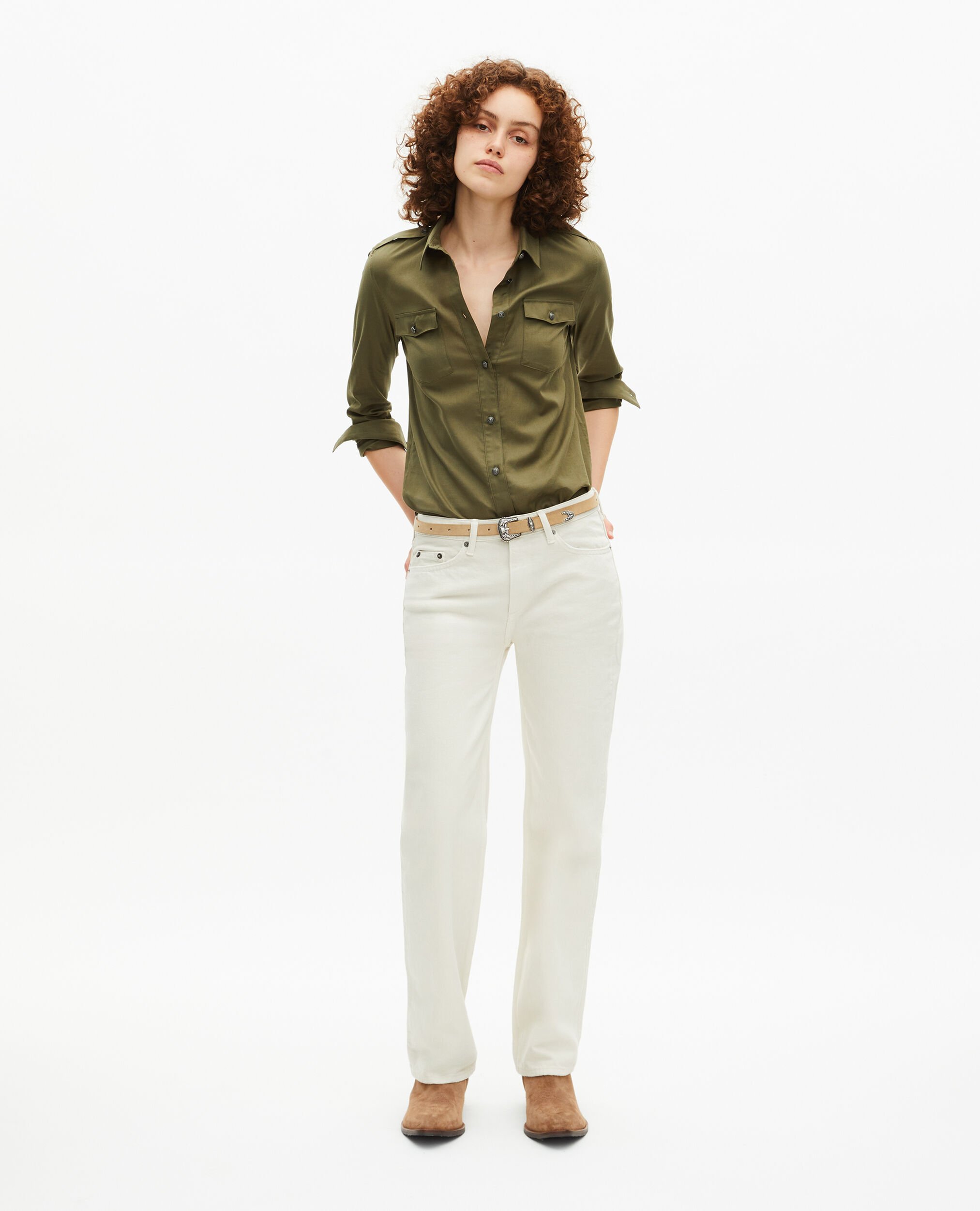Chemise kaki, KAKI, hi-res image number null