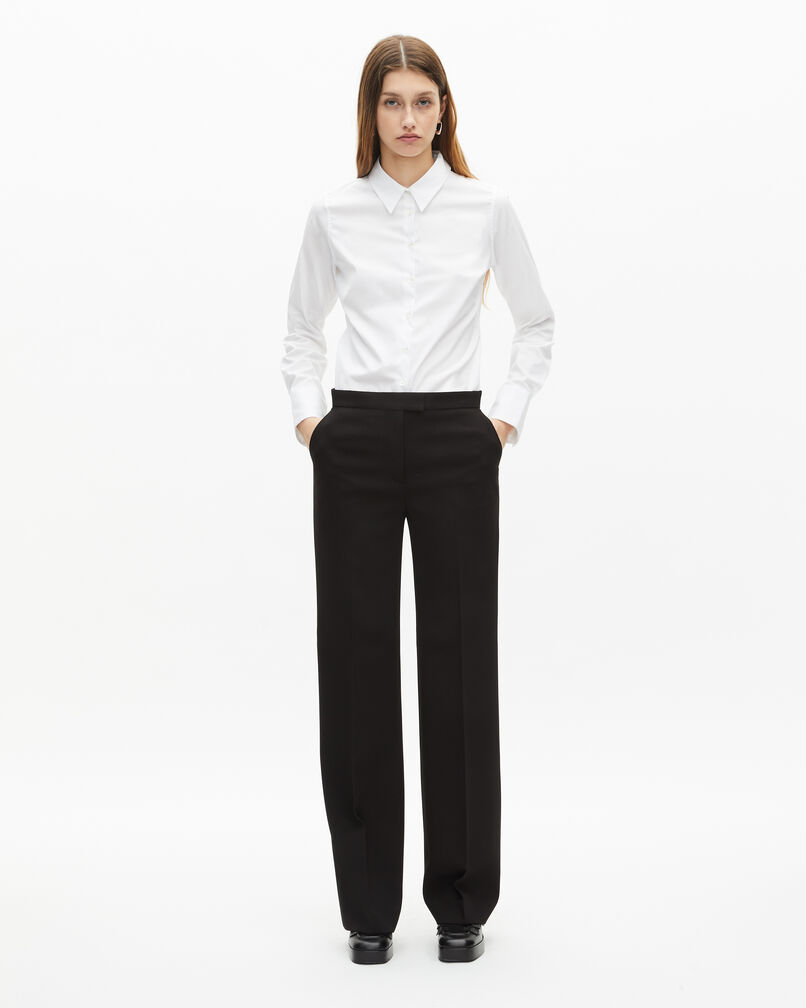 The Kooples WOMEN WHITE white poplin shirt
