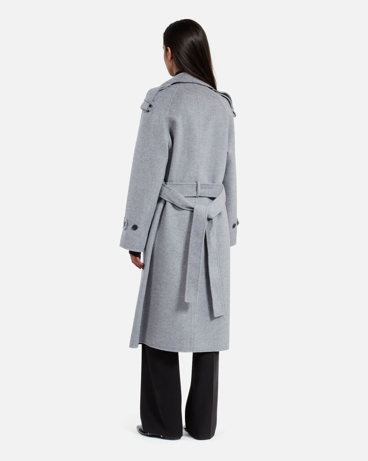 The Kooples FEMME GREY manteau style trench gris