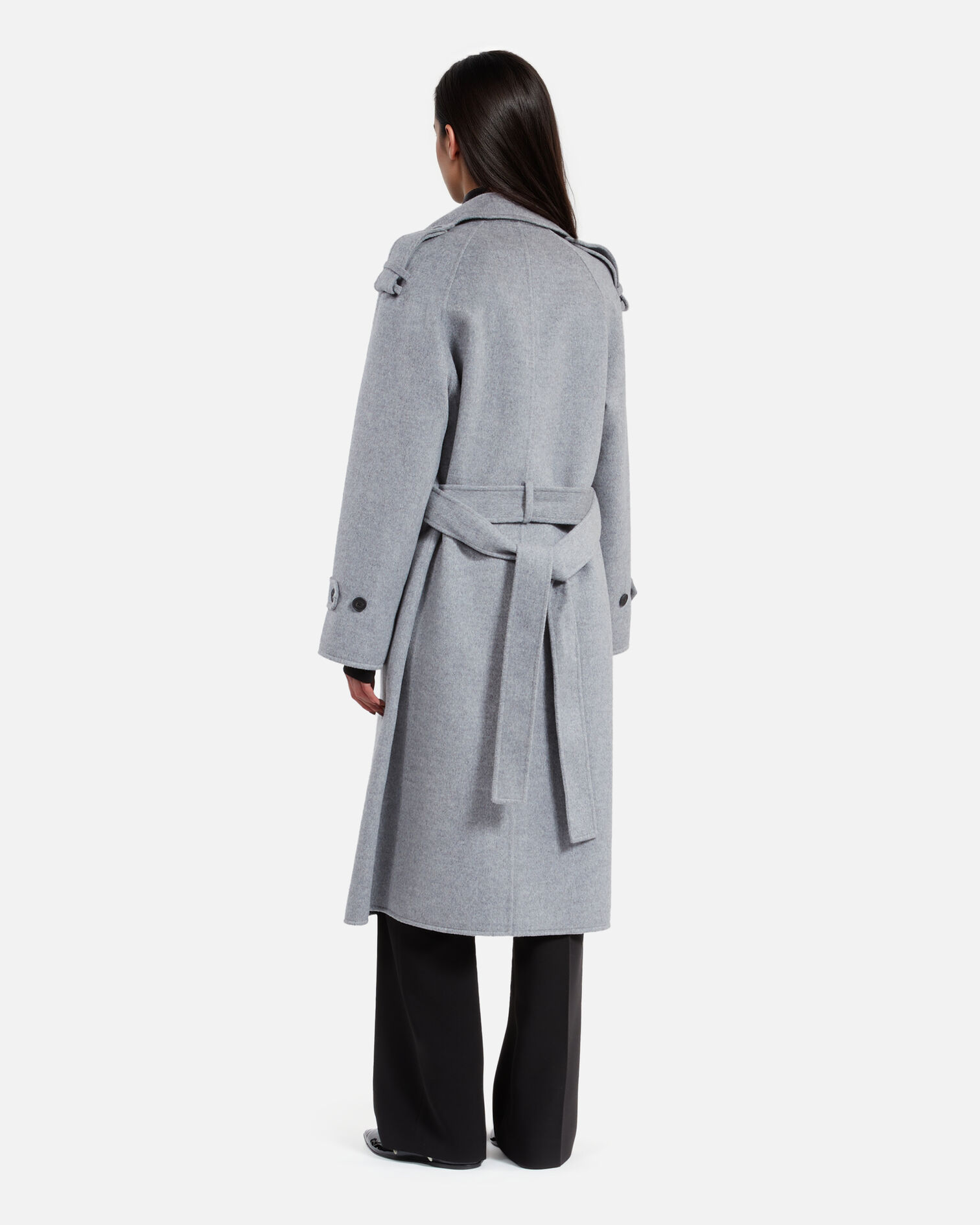 Manteau style trench gris, GREY, hi-res image number null
