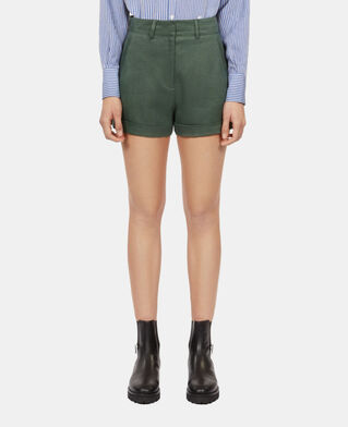 The Kooples F WOOD KAKI khaki suit shorts