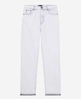 The Kooples H WHITE BLEACH straight bleached white jeans