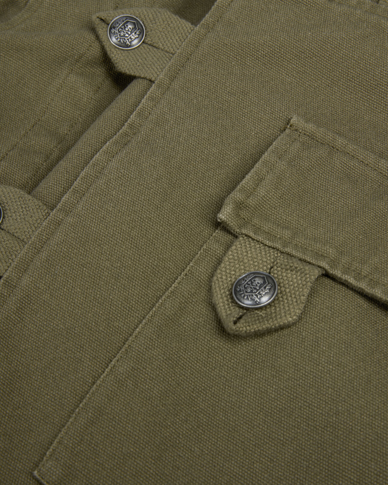 The Kooples HOMME OLIVE NIGHT blouson style officier kaki