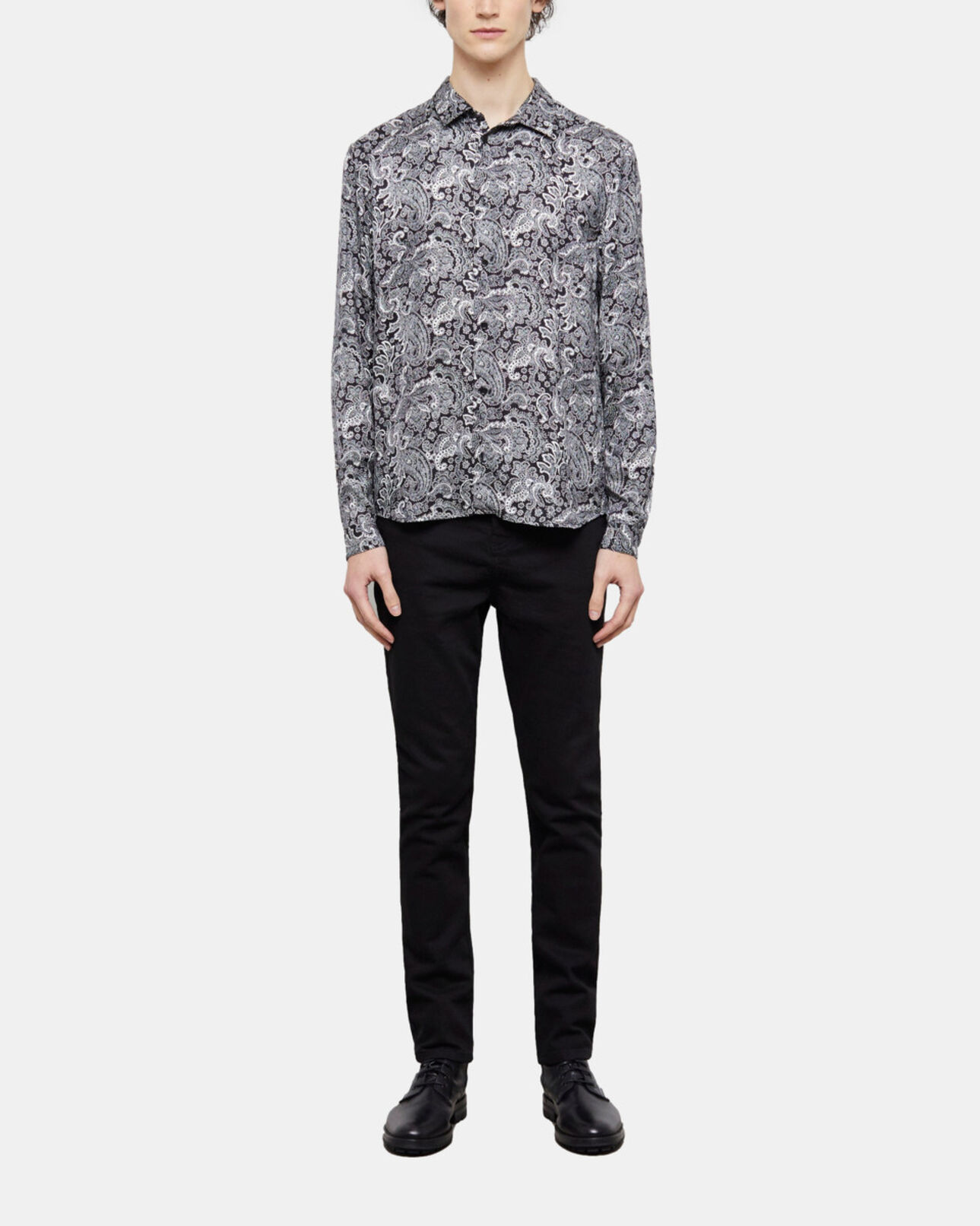The Kooples HOMME BLACK WHITE chemise imprimée