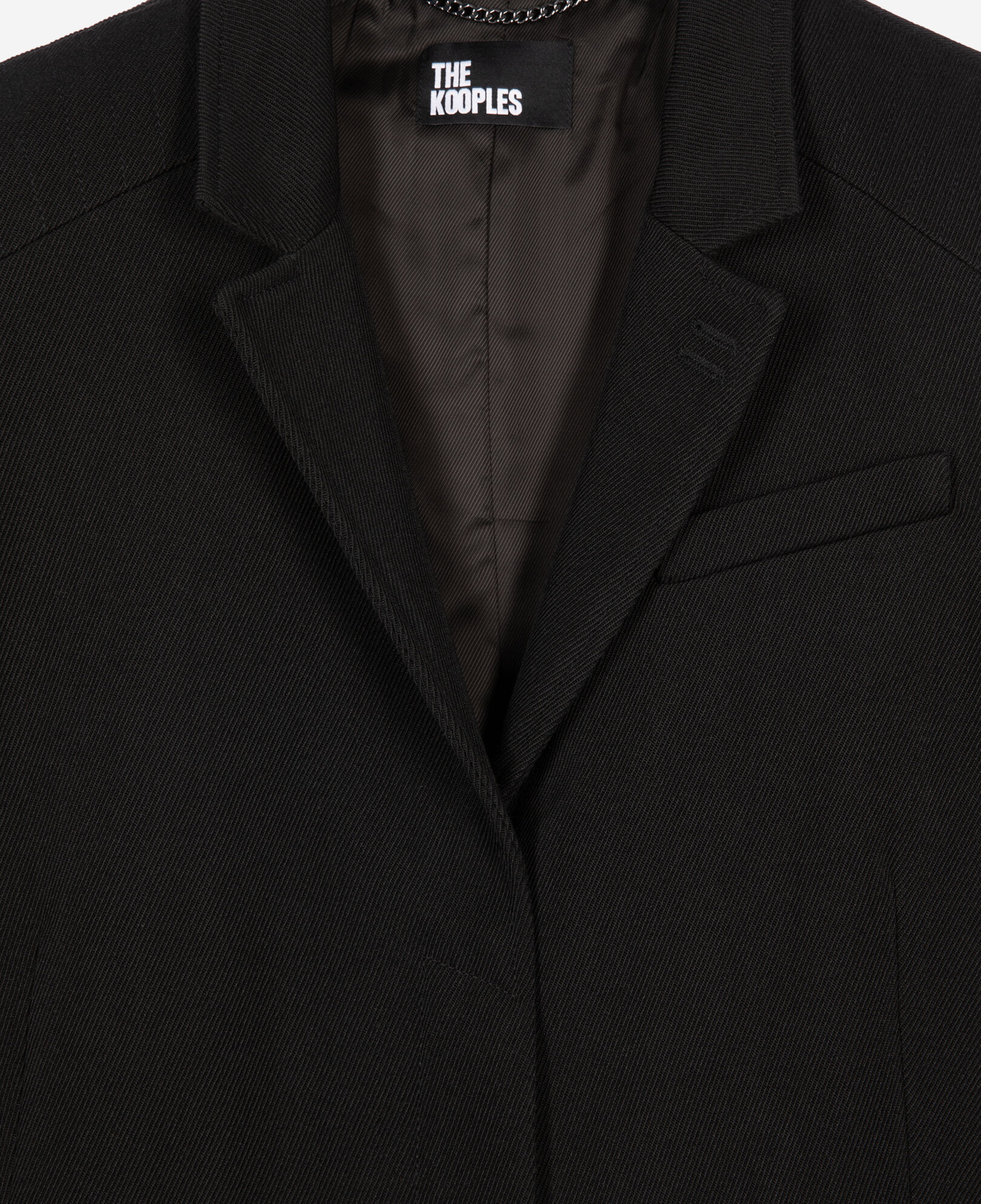 The Kooples MUJER BLACK abrigo largo lana negro