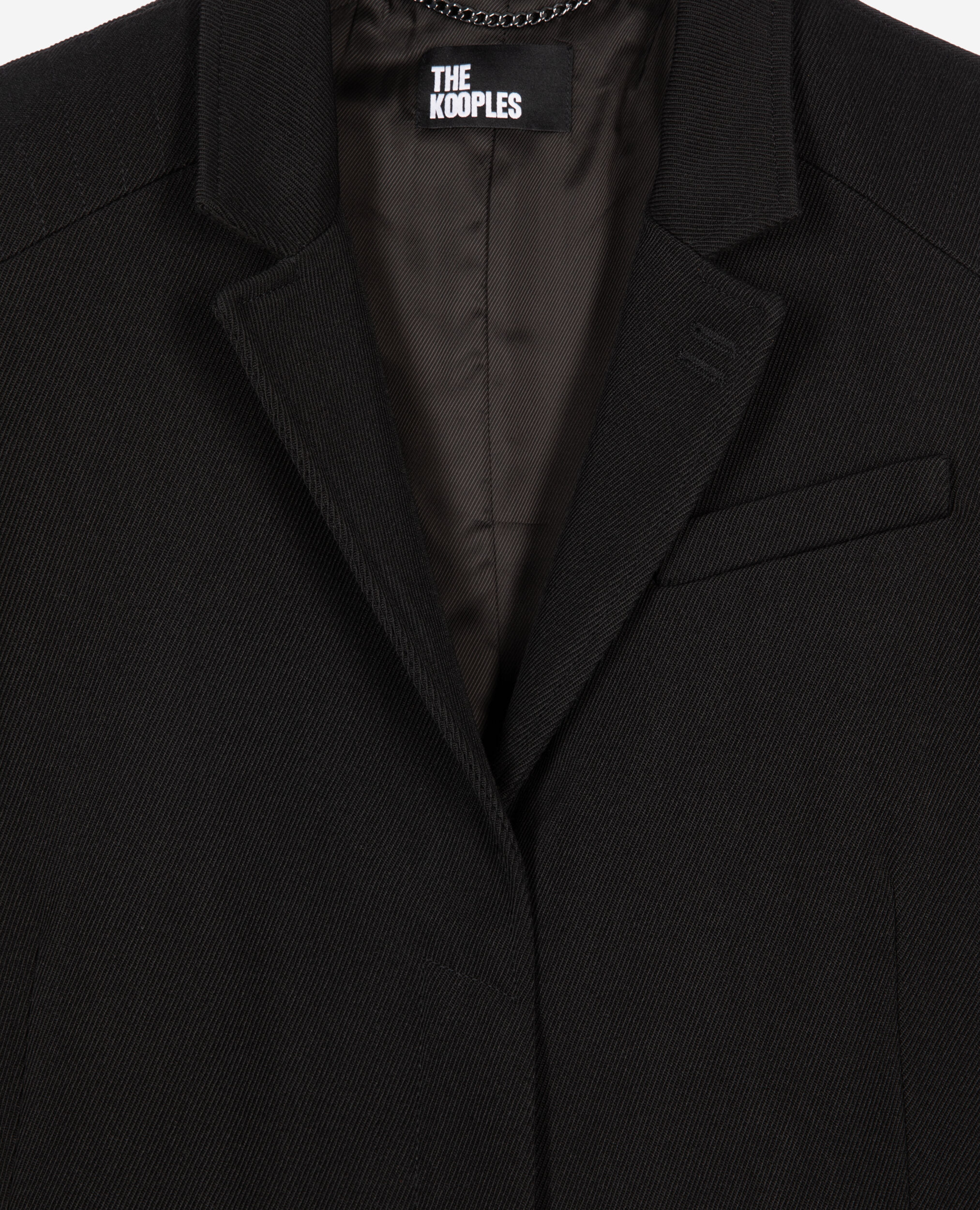 Abrigo largo lana negro, BLACK, hi-res image number null