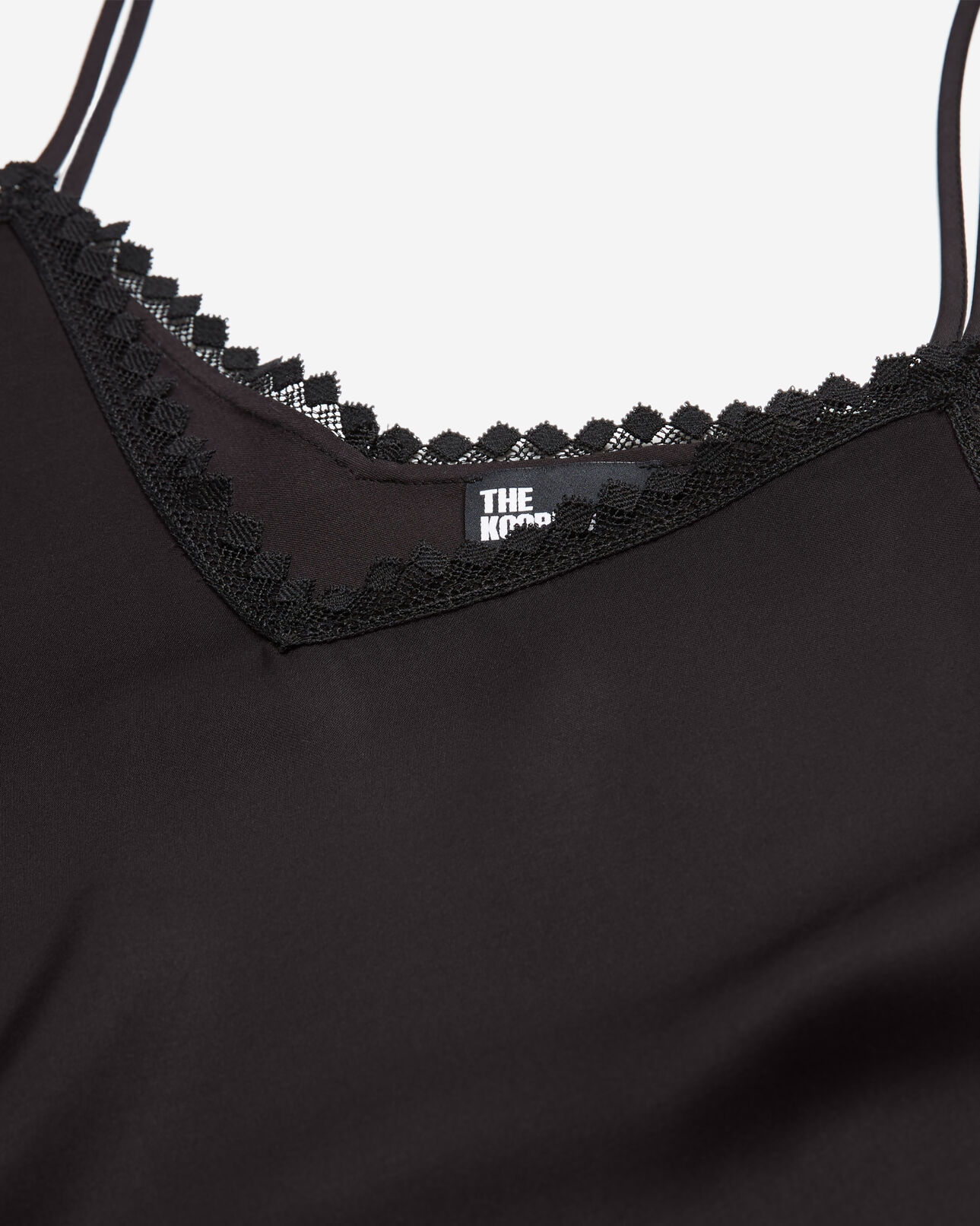 The Kooples FEMME BLACK caraco en dentelle noir