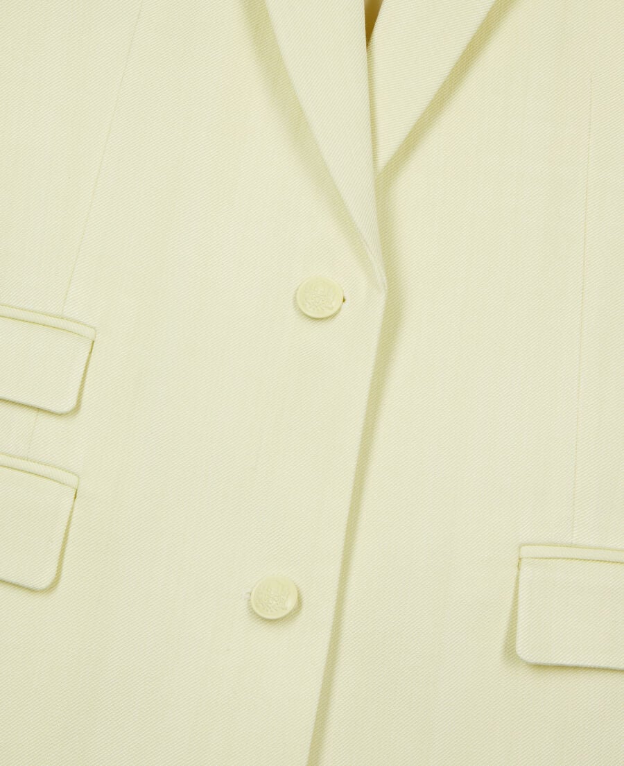 The Kooples FEMME BRIGHT YELLOW veste tailleur jaune clair
