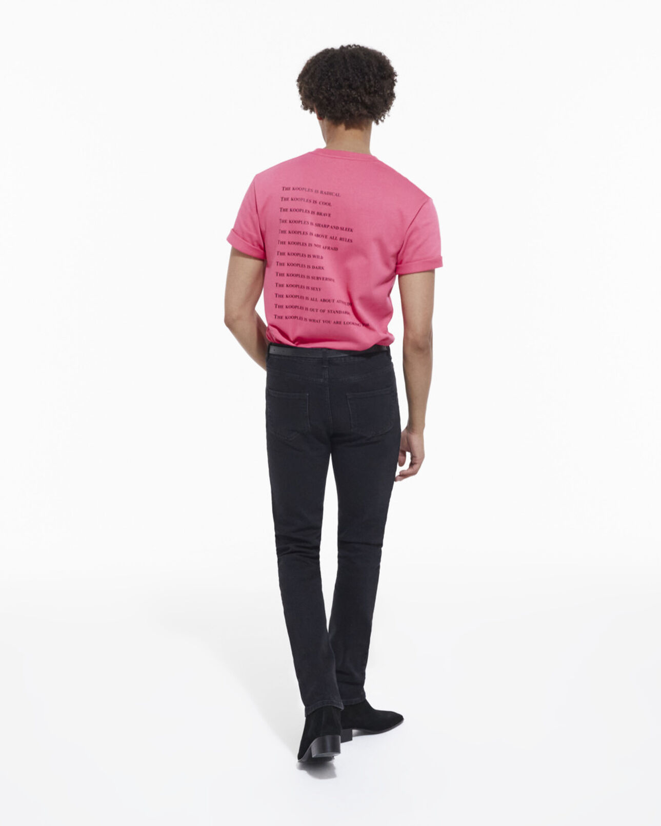 The Kooples HOMME OLD ROSE t-shirt what is rose