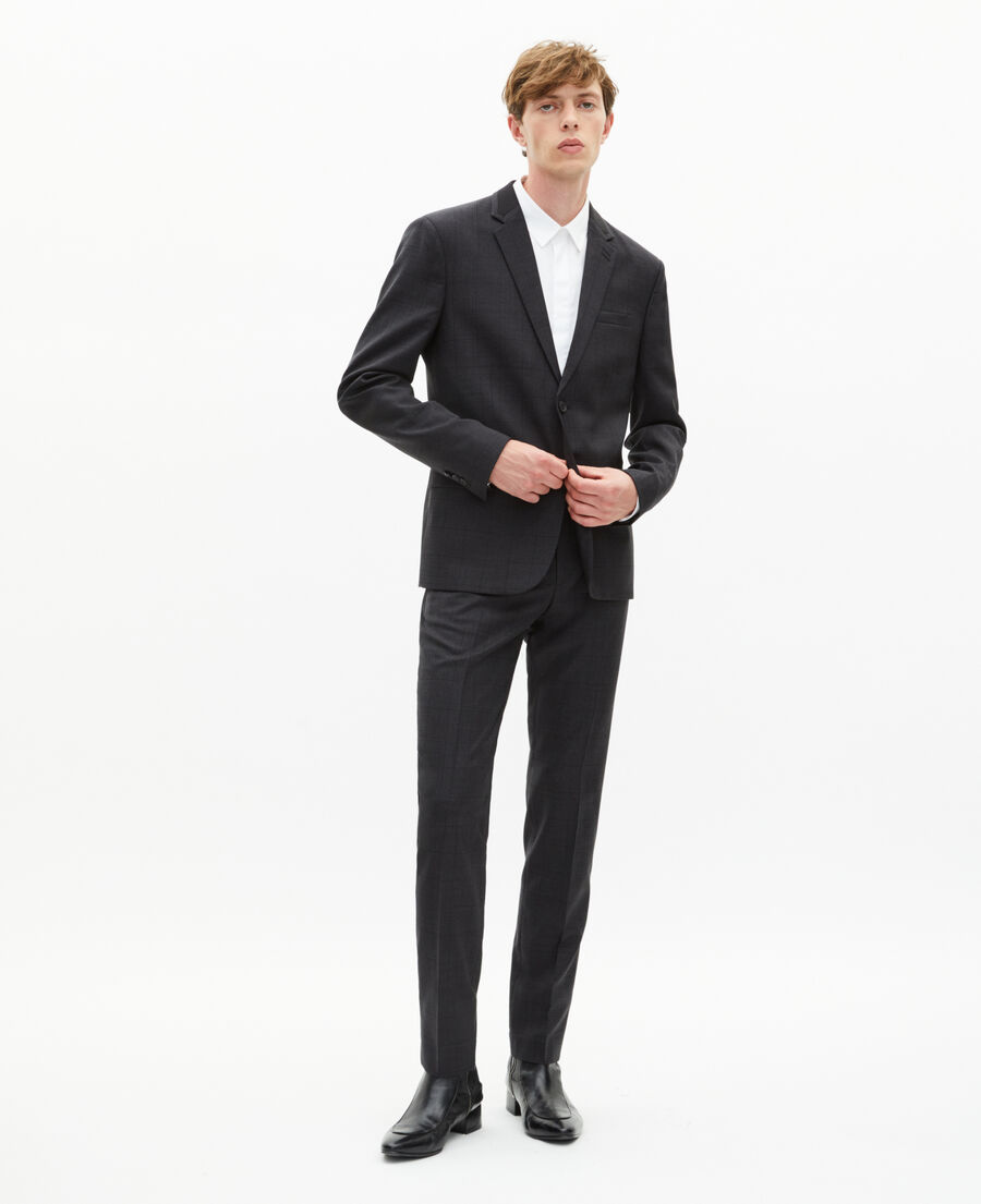The Kooples HERREN BLACK black check suit jacket